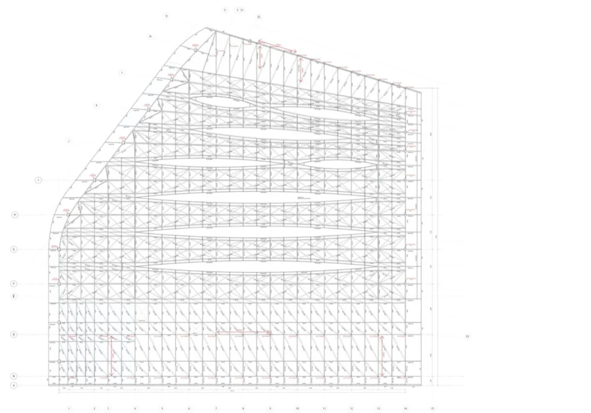 BIM建筑|波浪形屋面，UCPA大兰斯体育场 / Marc Mimram