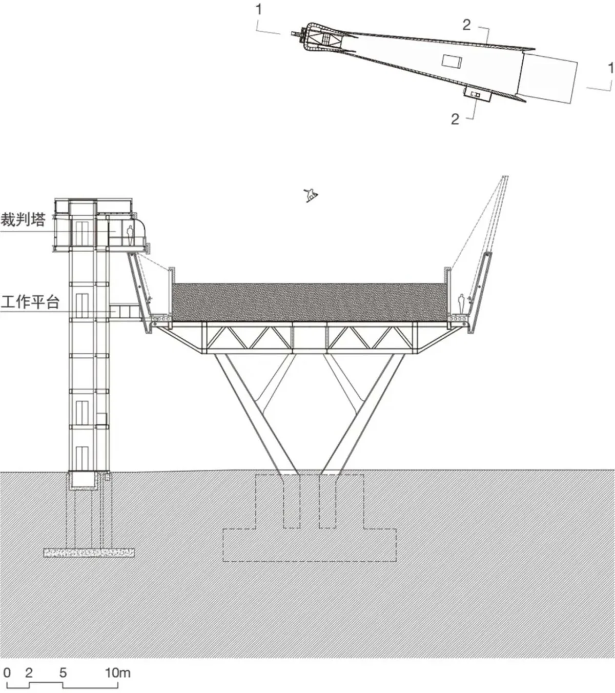BIM建筑|首钢滑雪大跳台中心 / 清华大学建筑设计研究院