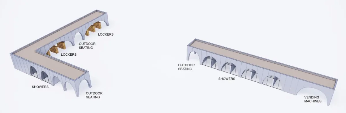 BIM建筑|北京奥林匹克森林公园跑者服务站 / TEMP建筑设计工作室