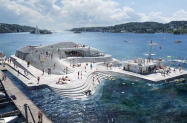 BIM建筑|斯诺赫塔重新设计挪威港口的努本浴场-BIM建筑网