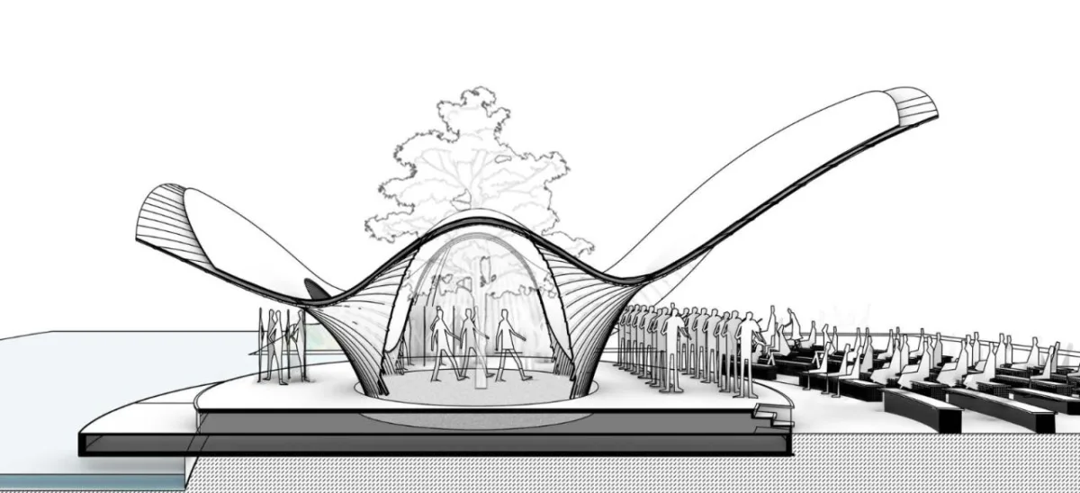 BIM建筑|花海竹亭，城市公园针灸式更新 / 竖梁社 + 华南理工大学建筑学院