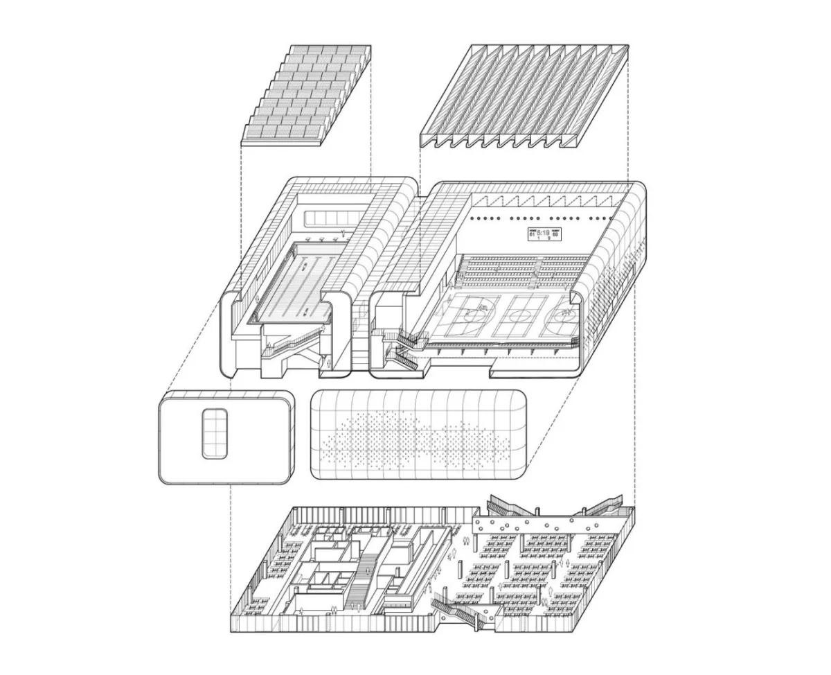 BIM建筑|上海青浦平和运动中心 / OPEN建筑事务所