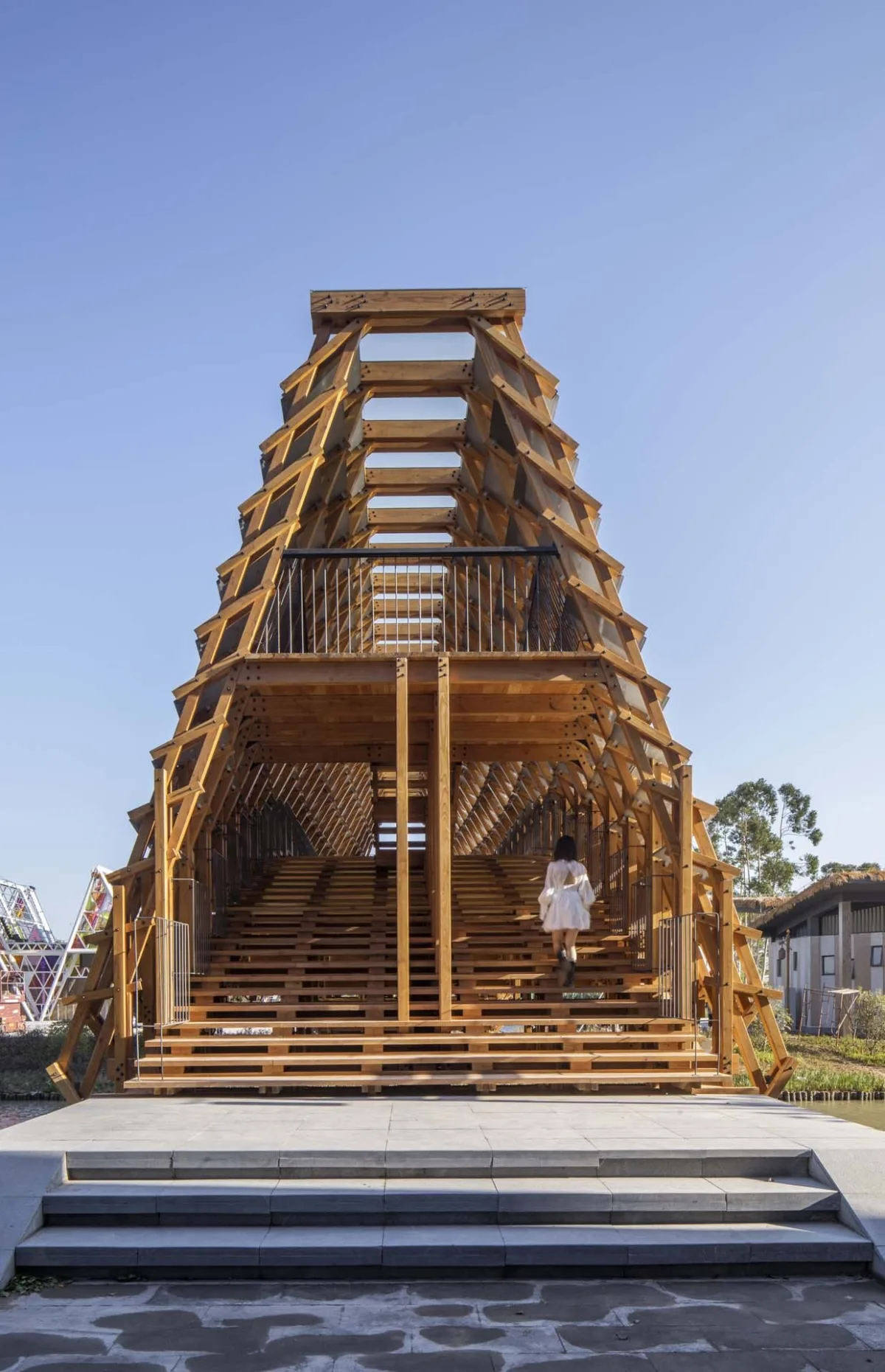BIM建筑|古劳水乡木桥 / 罗宇杰工作室