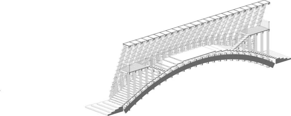 BIM建筑|古劳水乡木桥 / 罗宇杰工作室