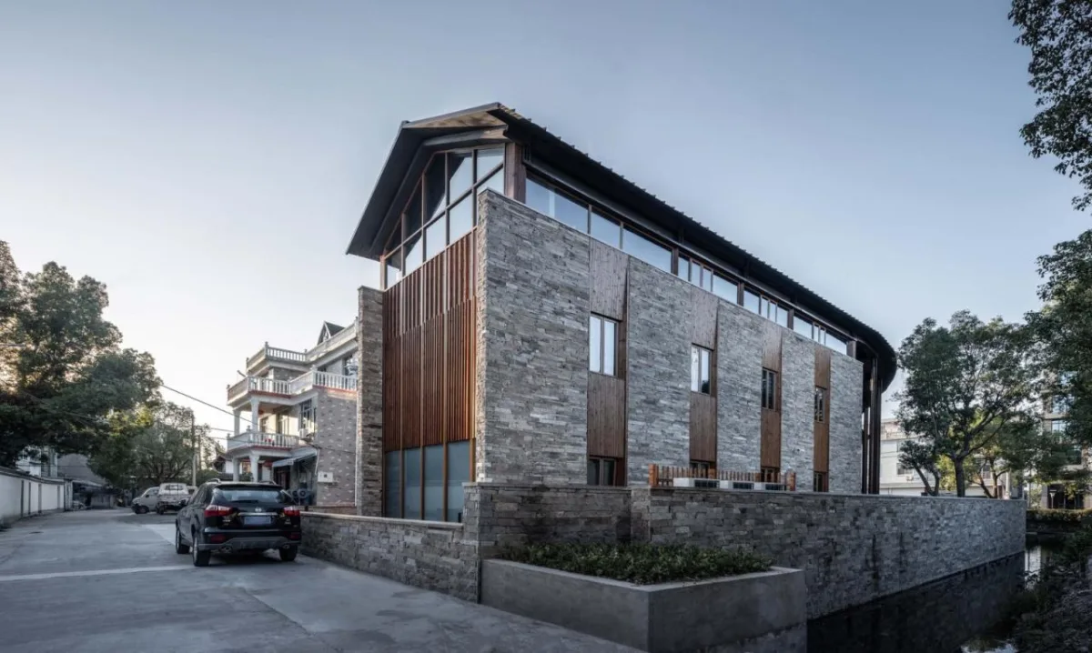 BIM建筑|小伍份村文化礼堂 / 园舍建筑景观