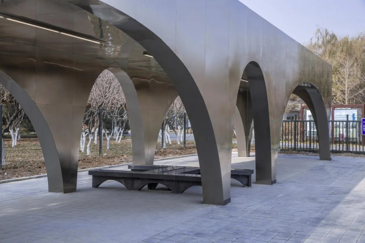BIM建筑|北京奥林匹克森林公园跑者服务站 / TEMP建筑设计工作室