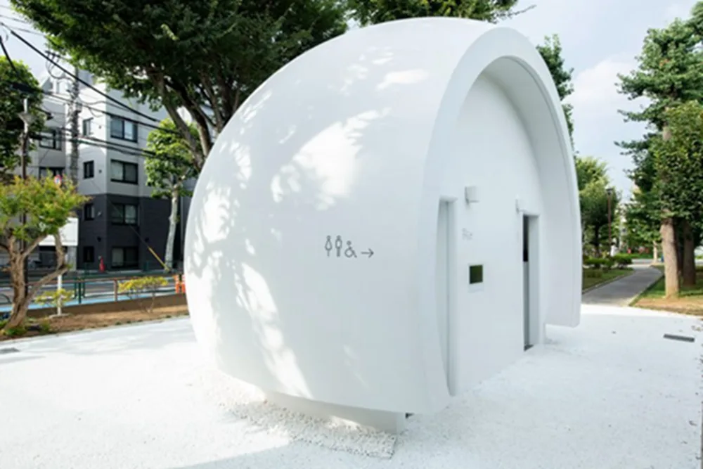 BIM建筑|佐藤和雄设计半球形公共厕所