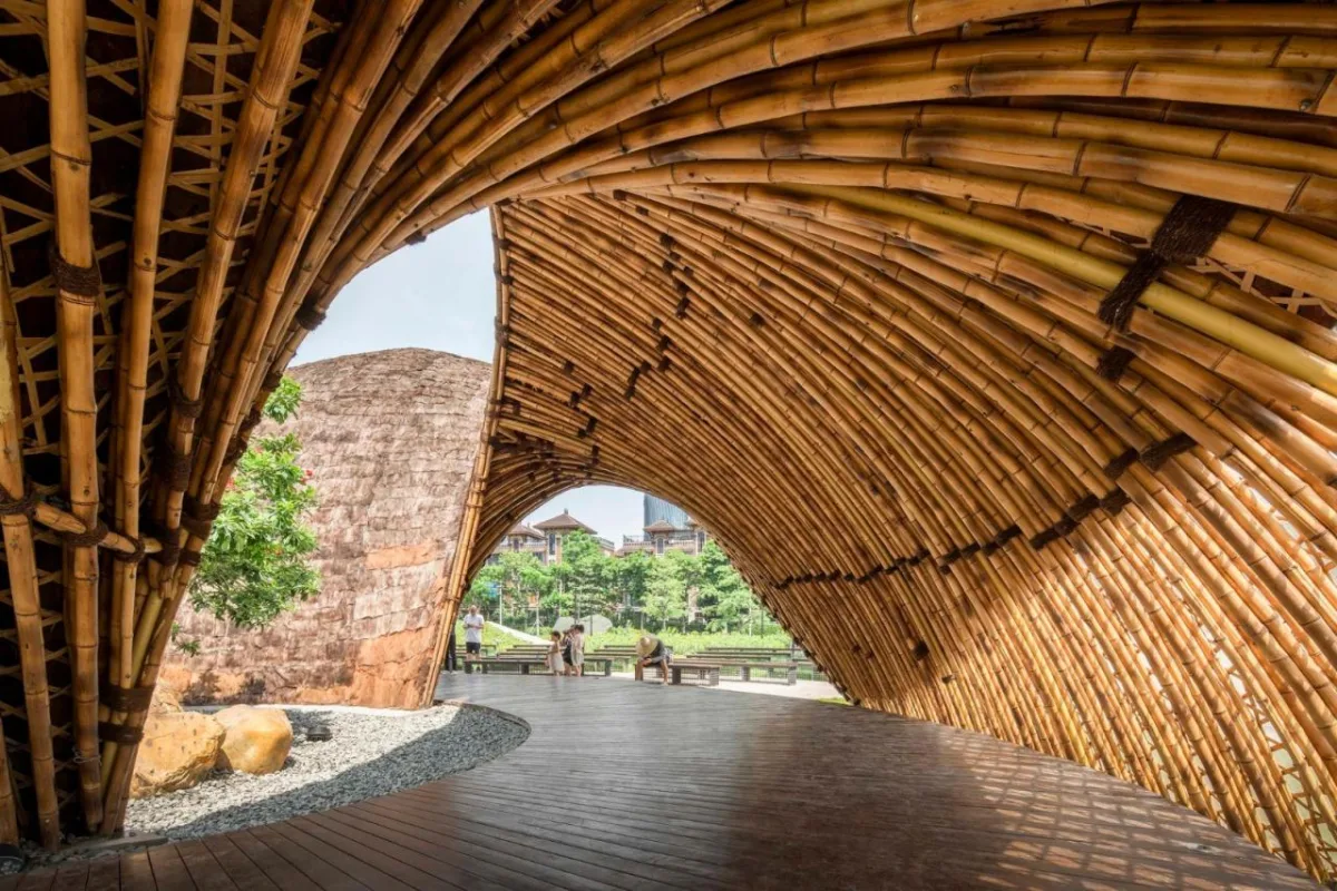 BIM建筑|花海竹亭，城市公园针灸式更新 / 竖梁社 + 华南理工大学建筑学院
