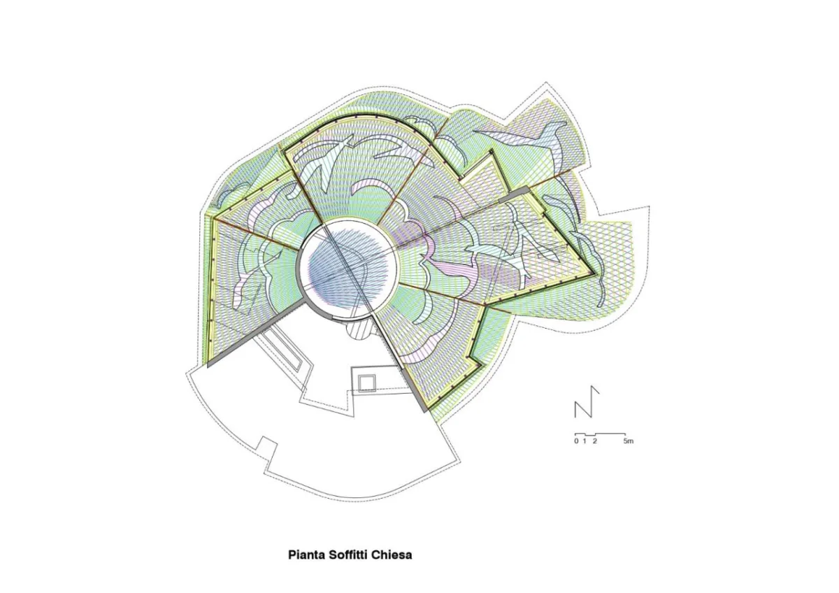 BIM建筑|悬挂式屋顶：教堂与教区综合体 / Miralles Tagliabue EMBT
