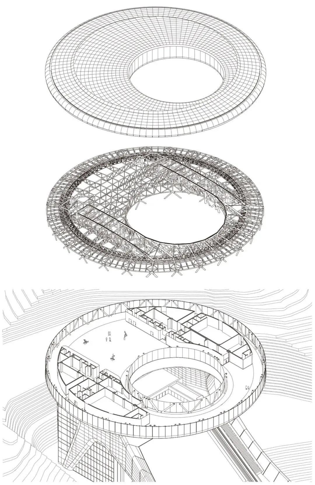 BIM建筑|国家跳台滑雪中心 / THAD 清华大学建筑设计研究院