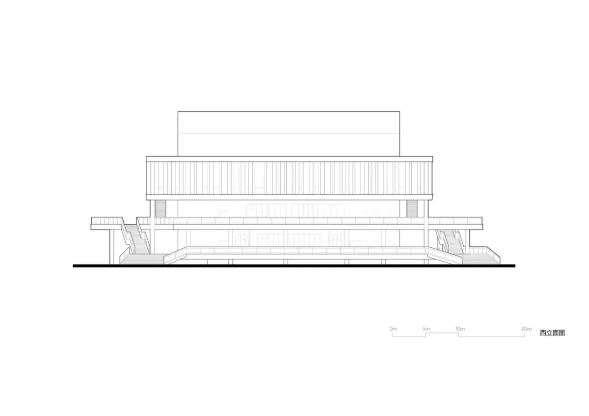 BIM建筑|宜黄一中综合楼 / 以靠建筑