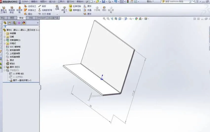 BIM问答|SolidWorks教程：SolidWorks钣金如何自动生成展开尺寸