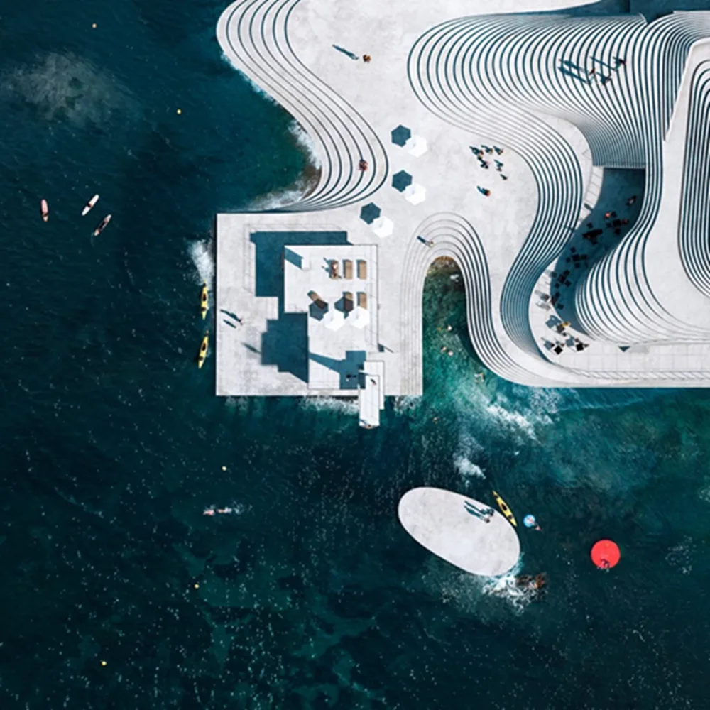 BIM建筑|斯诺赫塔重新设计挪威港口的努本浴场