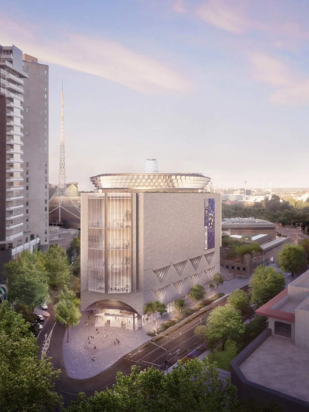 BIM建筑|澳大利亚最大的当代艺术画廊 NGV Contemporary方案公布 / Angelo Candalepas and Associates