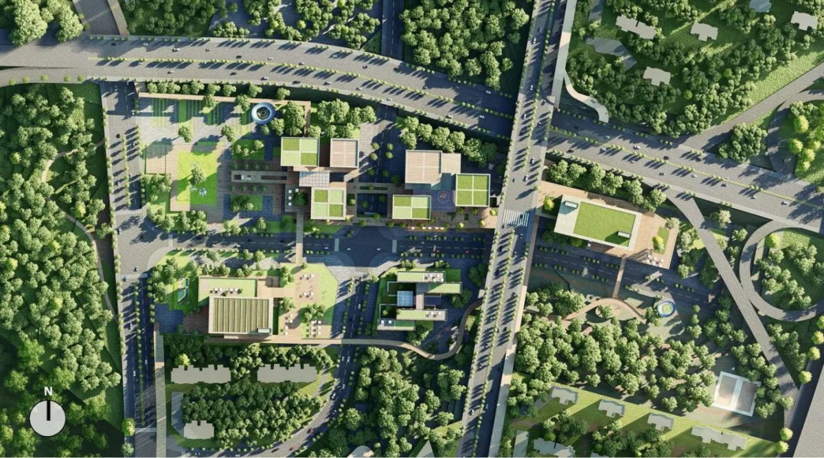 BIM建筑|兰州皋兰社区文体中心 / 一境建筑设计