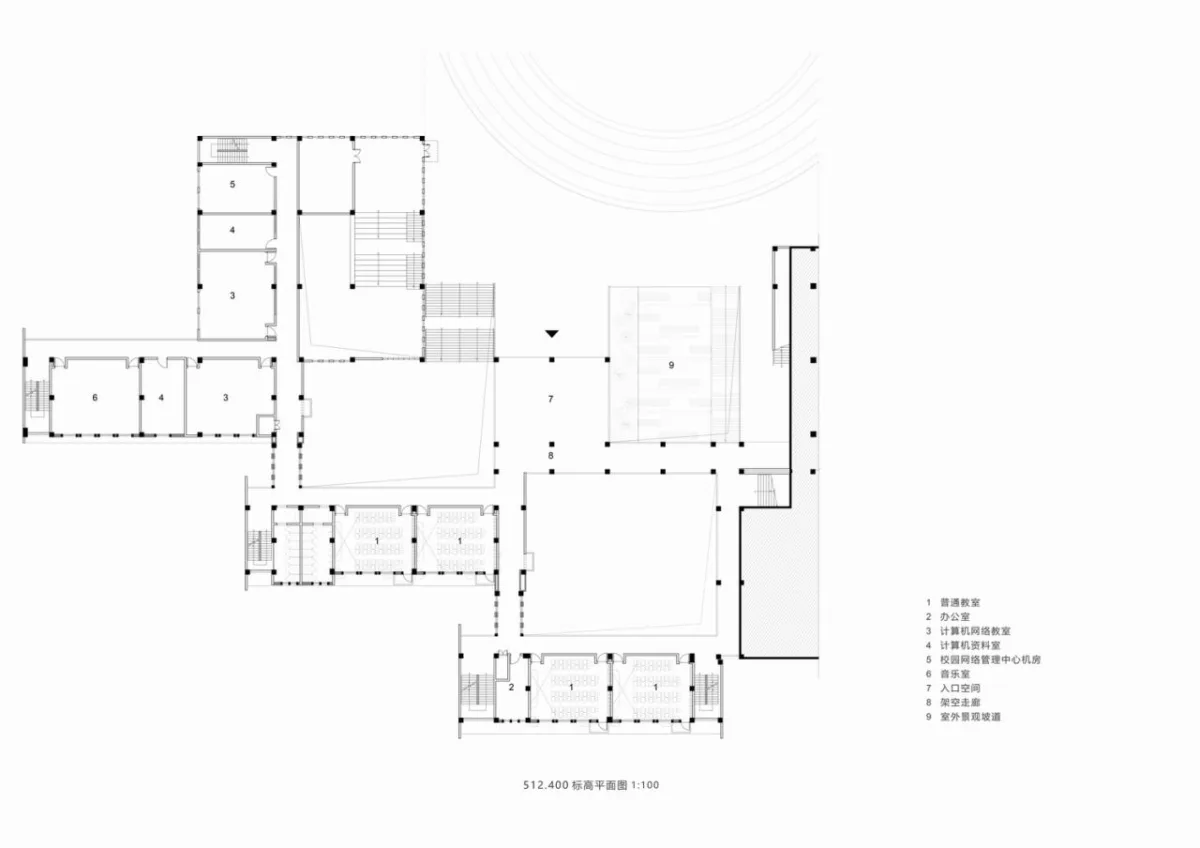 BIM建筑|黄甲小学扩建项目——秩序几何 / 本末建筑