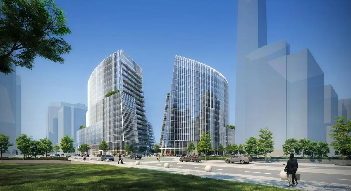 BIM建筑|成都高新万科中心——高新区的城市花园 / Laguarda.Low Architects
