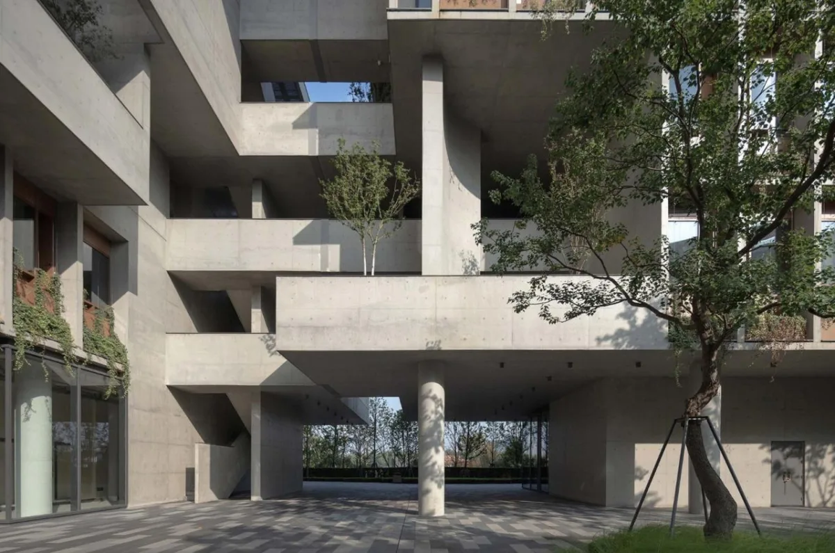 BIM建筑|成都麓湖漂浮总部办公楼 / 直向建筑