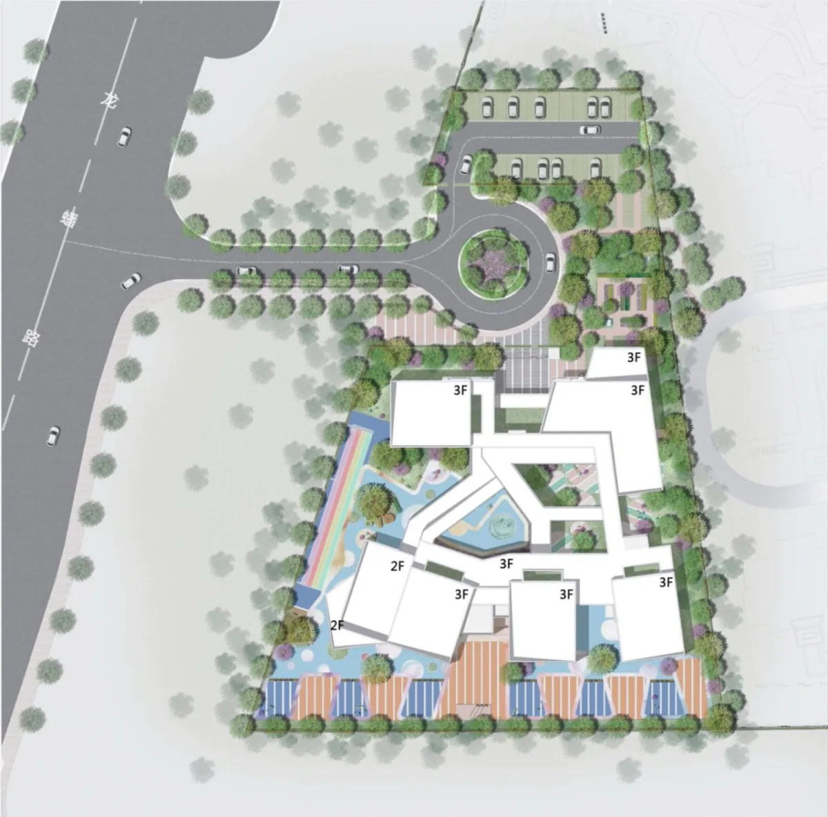 BIM建筑|活力内核构筑迷你城池｜国科温州第一幼儿园 / 成执设计