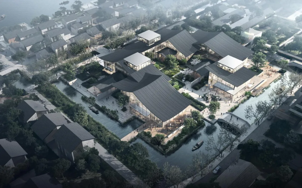 BIM建筑|中标候选方案 | 造物环：苏州青苔中日工业设计村 / line+、MLA+