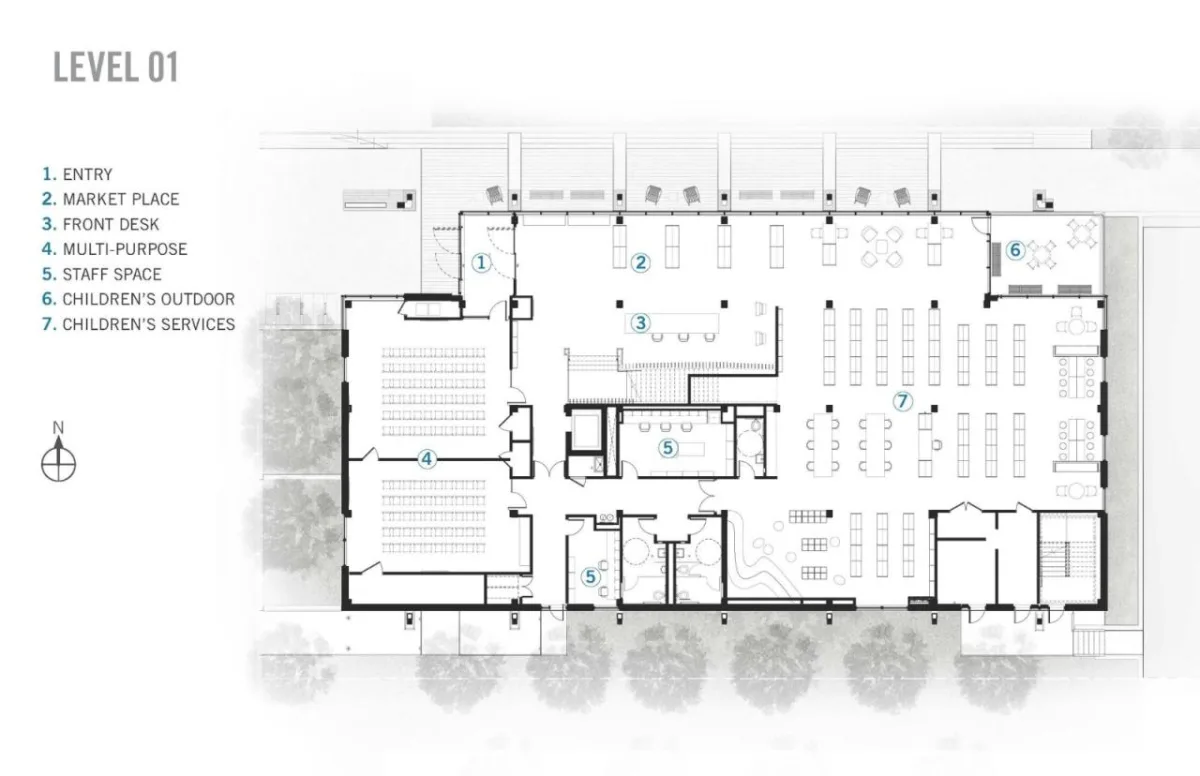 BIM建筑|DCPL 西南社区图书馆 / Perkins and Will