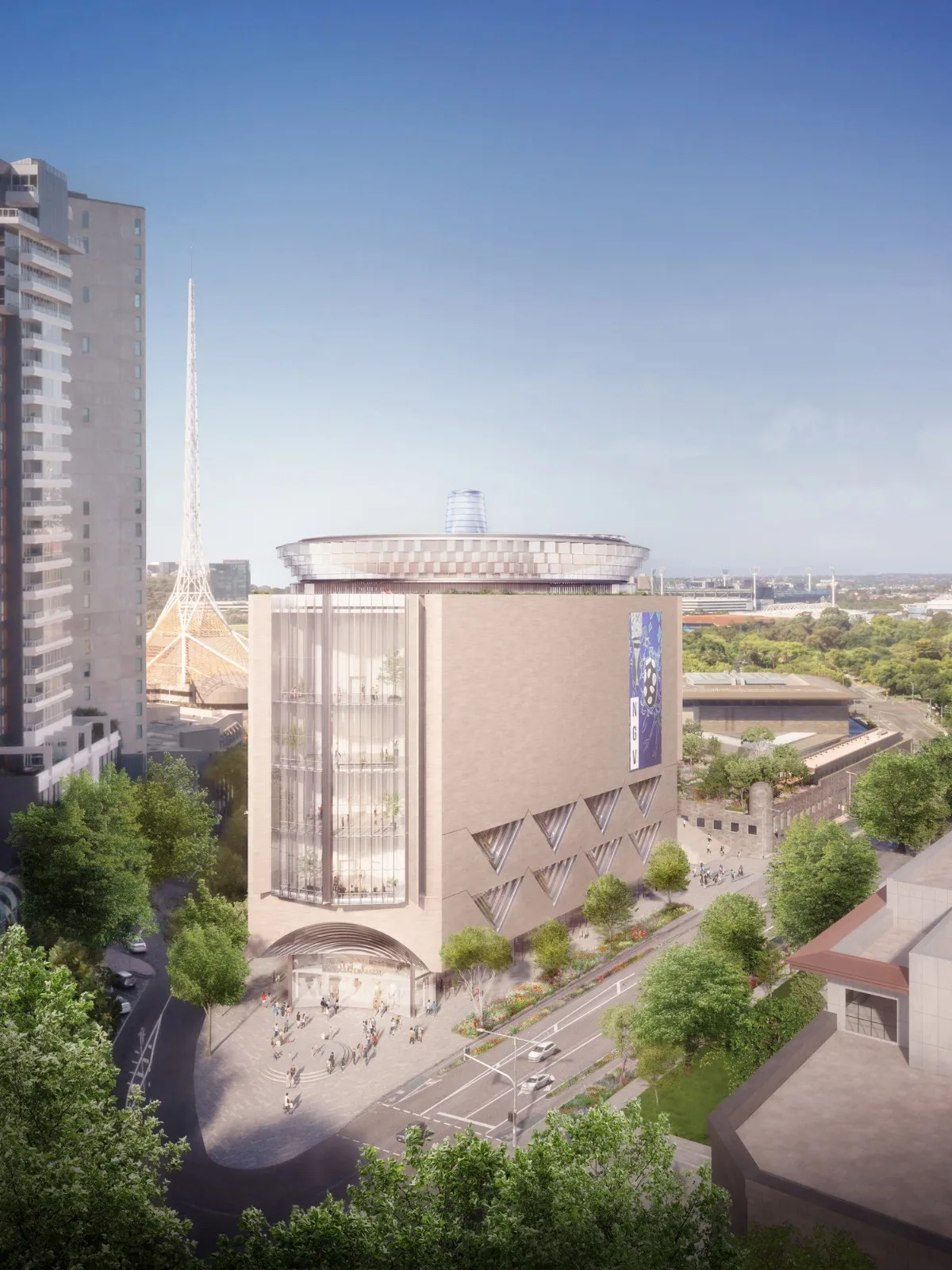 BIM建筑|澳大利亚最大的当代艺术画廊 NGV Contemporary方案公布 / Angelo Candalepas and Associates