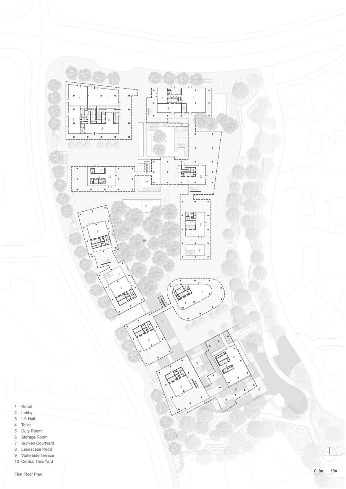 BIM建筑|成都麓湖漂浮总部办公楼 / 直向建筑