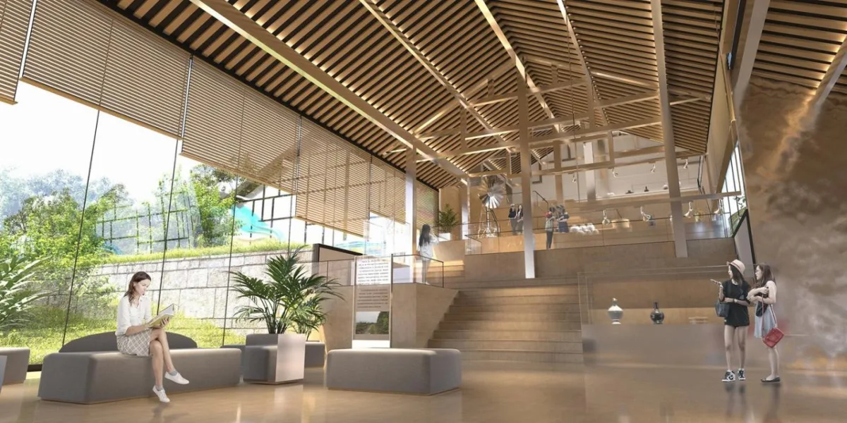 BIM建筑|林河陌影——仙市古镇活动综合体方案设计 / 外行建筑