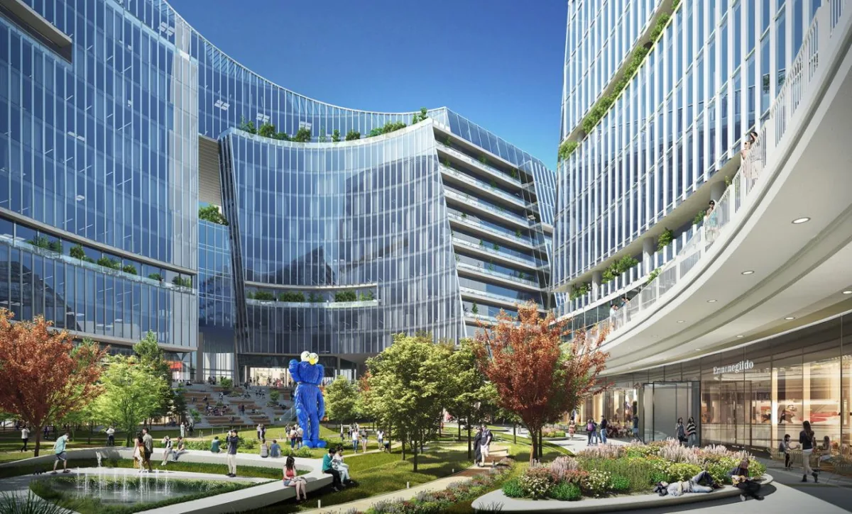 BIM建筑|成都高新万科中心——高新区的城市花园 / Laguarda.Low Architects