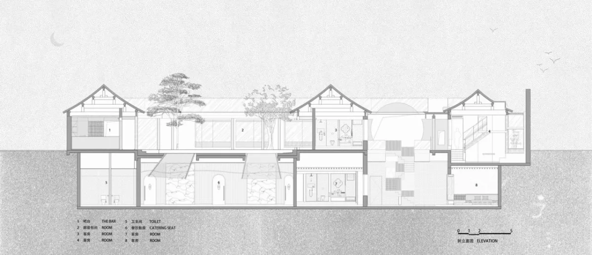 BIM建筑|新与旧的穿插对话-北锣鼓巷91号四合院改造设计 / 介介工作室