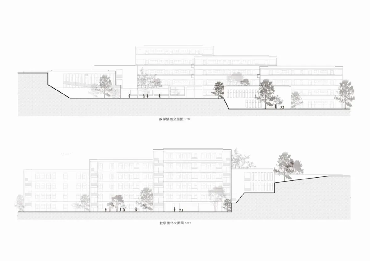 BIM建筑|黄甲小学扩建项目——秩序几何 / 本末建筑