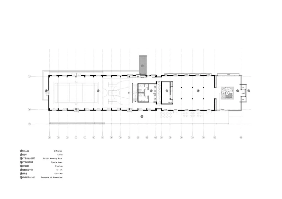 BIM建筑|龙游溪口镇乡村未来社区多功能体育馆+陶瓷专家工作站改造 / 上海严旸建筑设计工作室