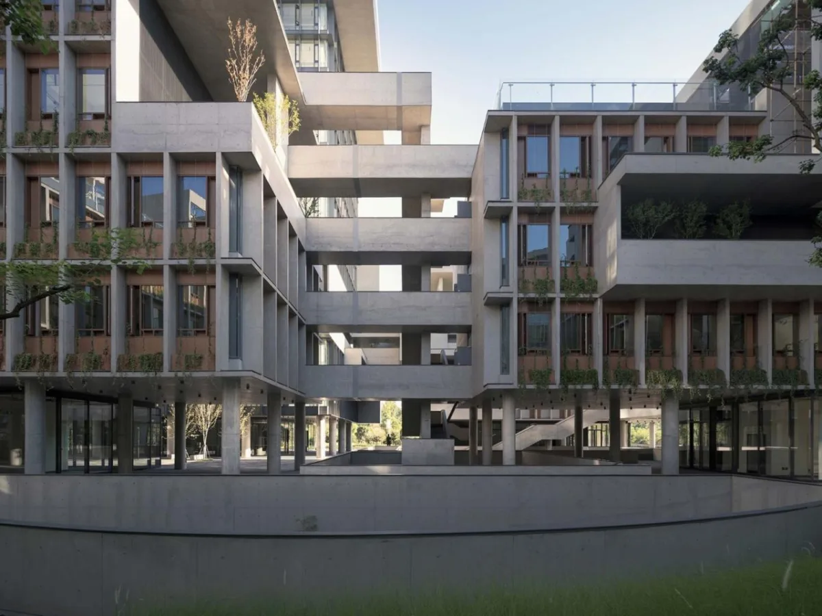 BIM建筑|成都麓湖漂浮总部办公楼 / 直向建筑