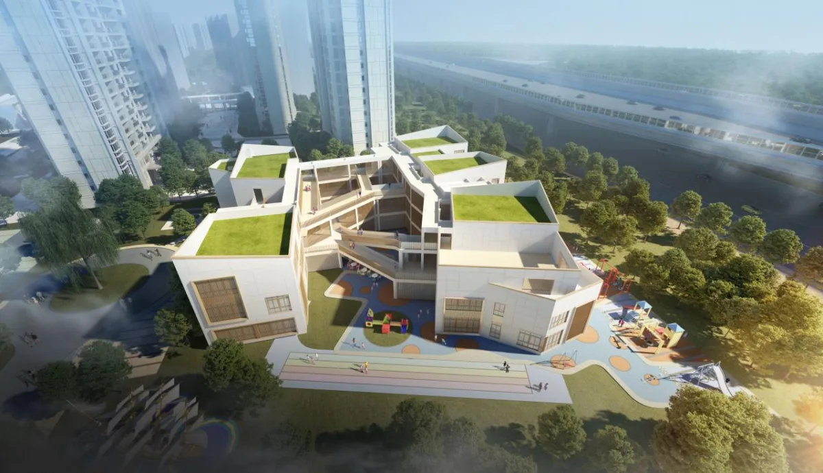 BIM建筑|活力内核构筑迷你城池｜国科温州第一幼儿园 / 成执设计
