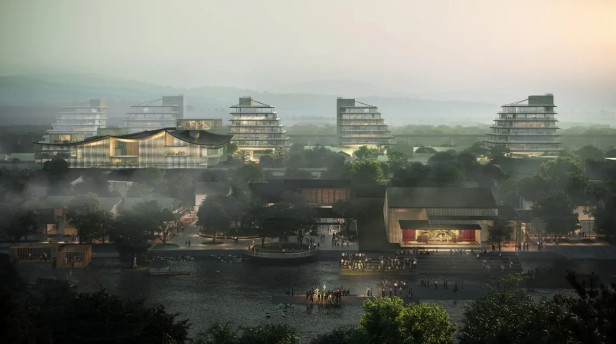 BIM建筑|中标候选方案 | 造物环：苏州青苔中日工业设计村 / line+、MLA+