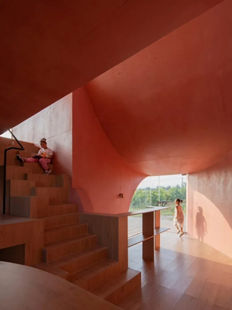 BIM建筑|席工作室在农村设计红色小屋