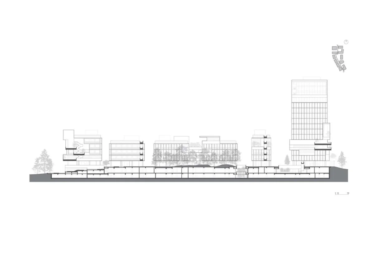 BIM建筑|成都麓湖漂浮总部办公楼 / 直向建筑