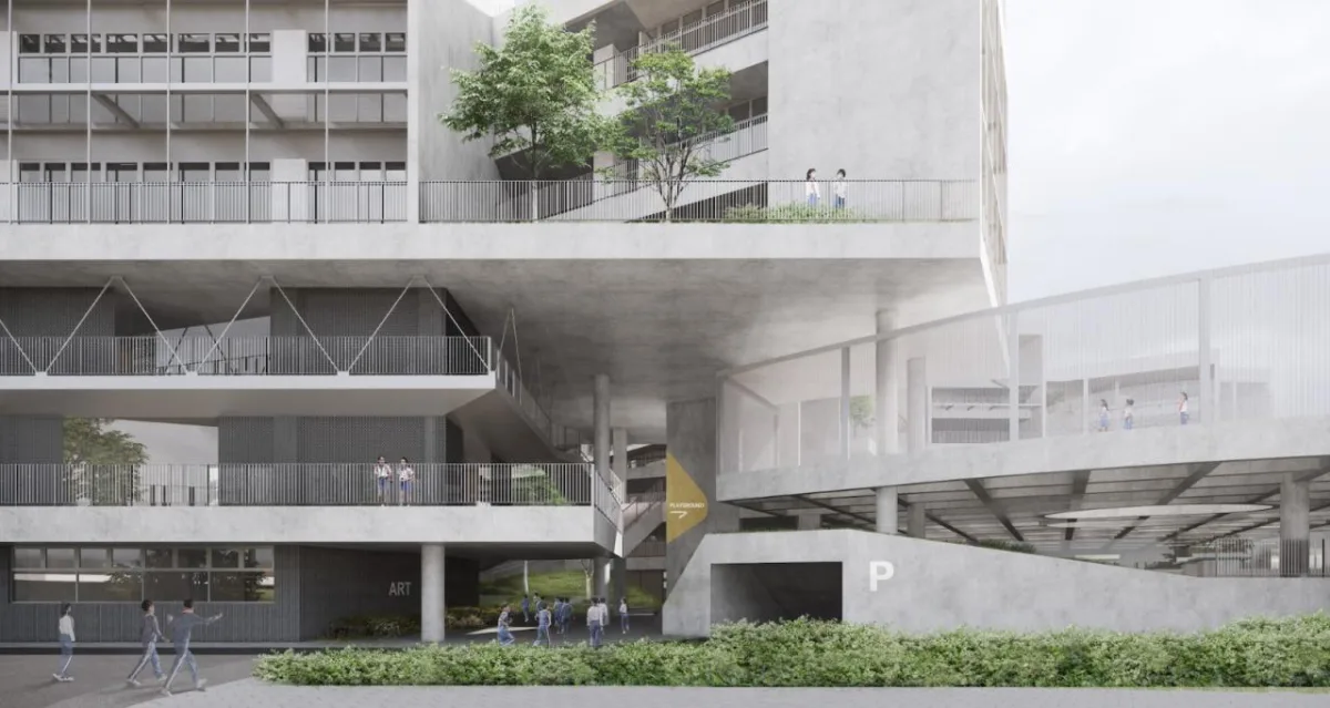 BIM建筑|深圳龙岗下雪村小学 / MAT