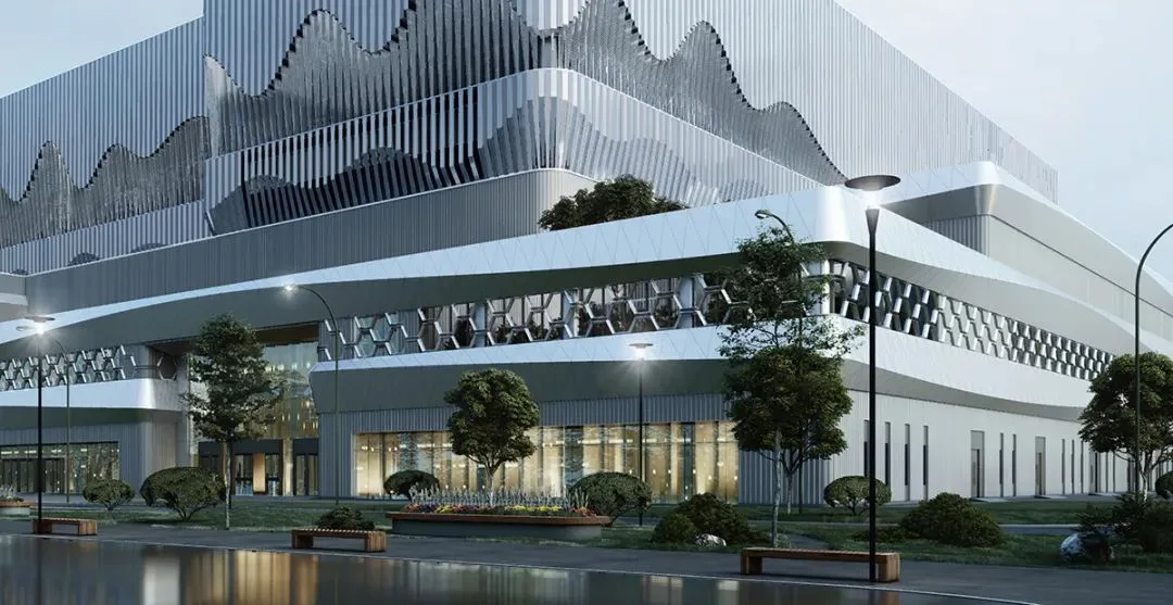 BIM建筑|南宁市双定循环经济产业园生活垃圾焚烧发电厂/ UUA