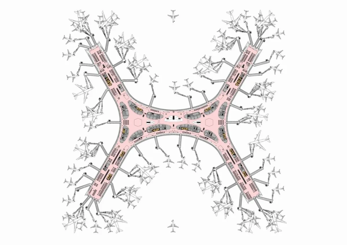 BIM建筑|航空建筑新标杆：深圳宝安国际机场卫星厅 / GDAD、Aedas、兰德隆与布朗