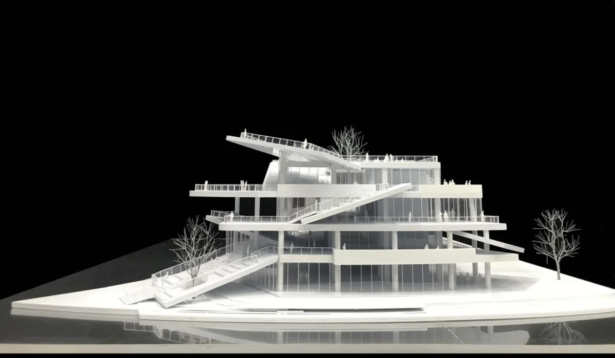 BIM建筑|漫游白色切片，上海之鱼 / 同济原作设计工作室