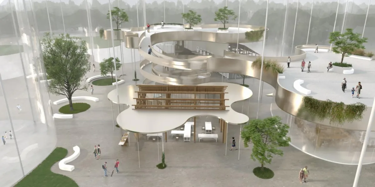 BIM建筑|婺川复园——遵义市务川县文化中心设计方案 / 外行建筑
