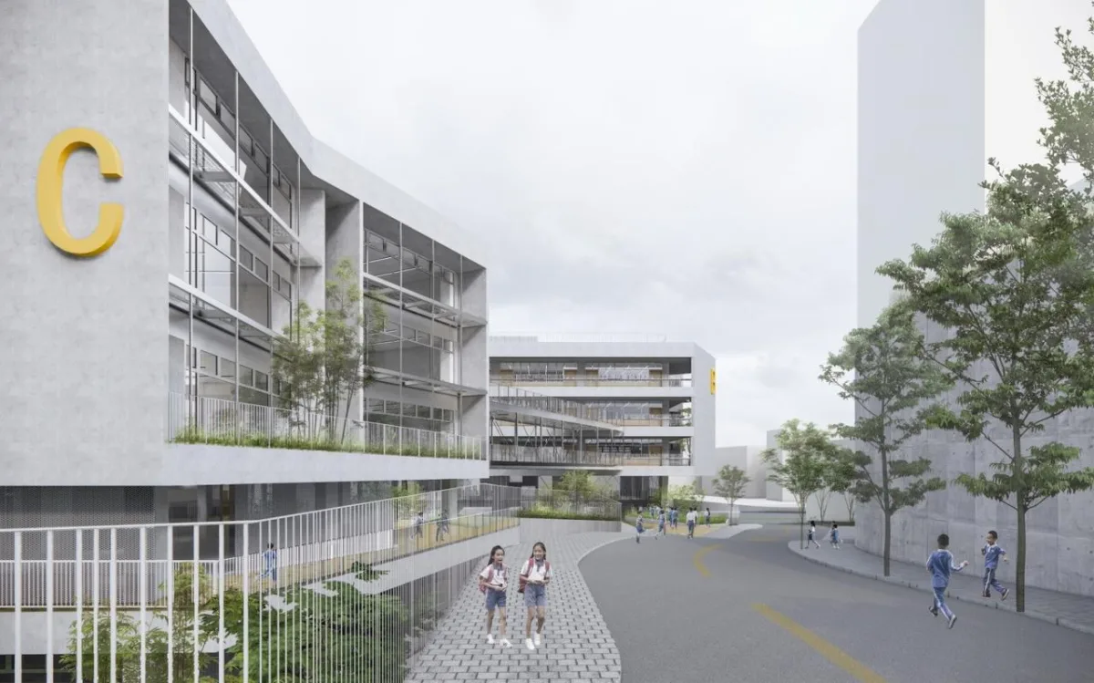 BIM建筑|深圳龙岗下雪村小学 / MAT