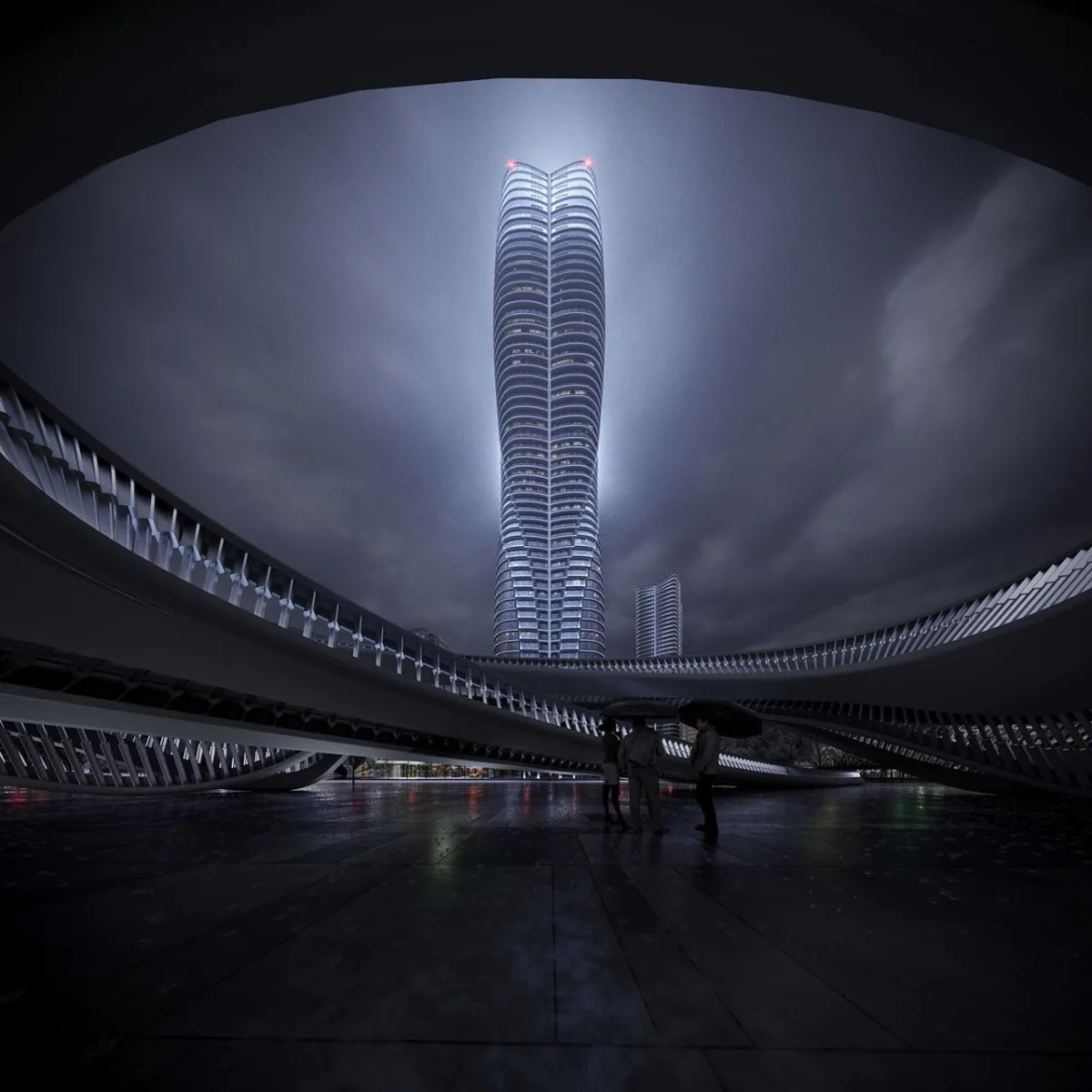 BIM建筑|华南海滨高层设计竞赛方案 / 10 Design