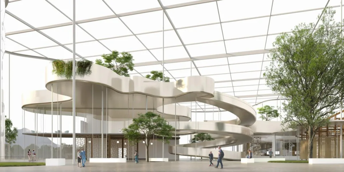 BIM建筑|婺川复园——遵义市务川县文化中心设计方案 / 外行建筑