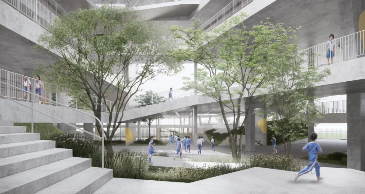 BIM建筑|深圳龙岗下雪村小学 / MAT
