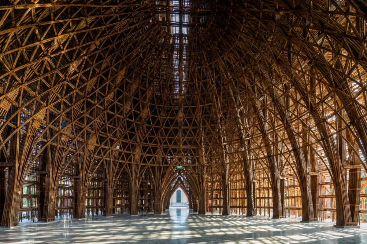 BIM建筑|42000 根竹竿，富国岛大世界欢迎中心 / 武重义建筑事务所