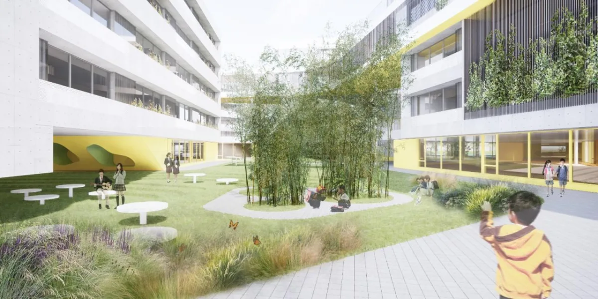BIM建筑|天府新区海洋路中学 / MAT 超级建筑事务所