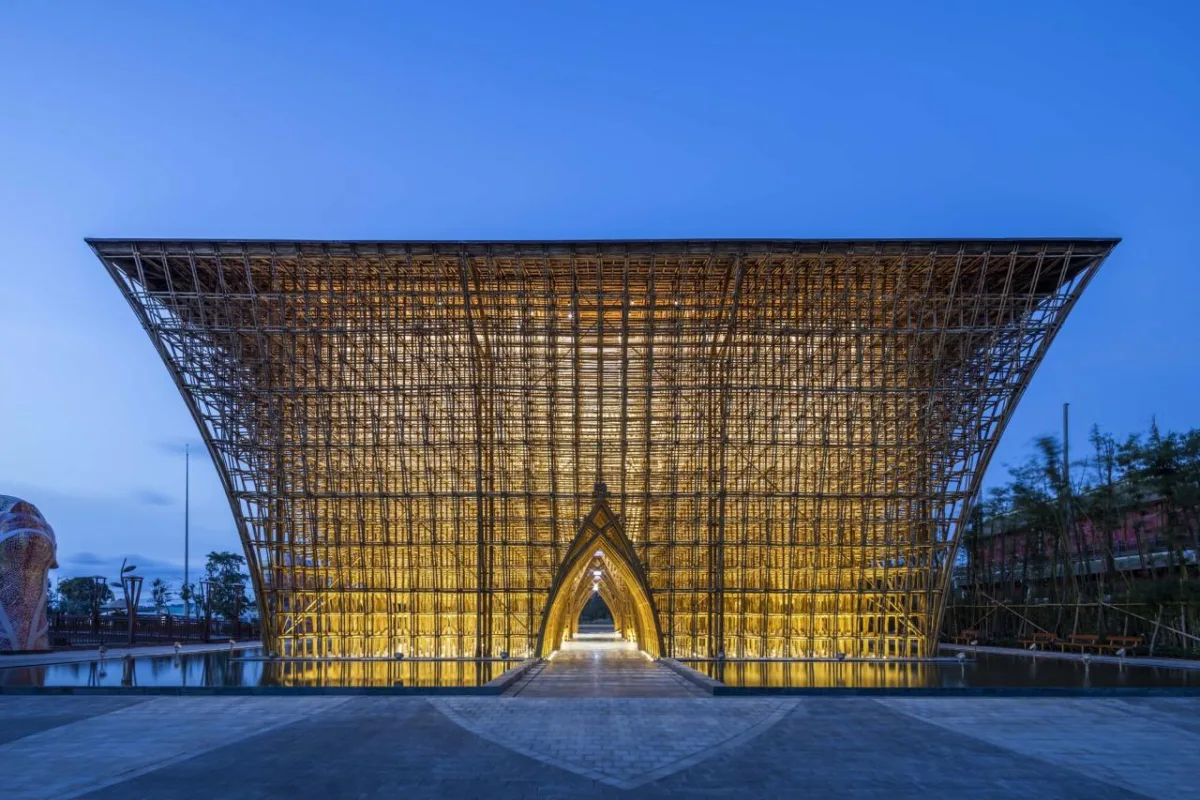 BIM建筑|42000 根竹竿，富国岛大世界欢迎中心 / 武重义建筑事务所