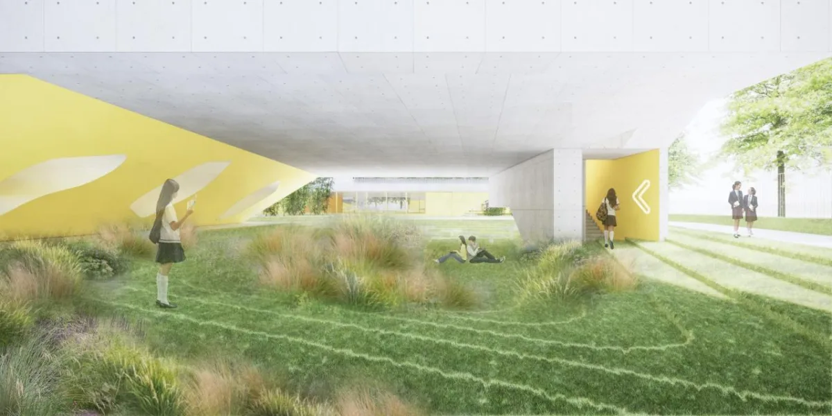 BIM建筑|天府新区海洋路中学 / MAT 超级建筑事务所